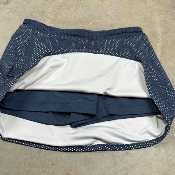 Slazenger Golf Women's Bottom Skort Shorts Jersey Mesh Blue Back Pocket Small - Picture 3 of 6